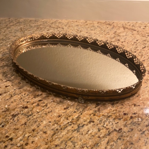Vintage Vanity Tray Mirror Small